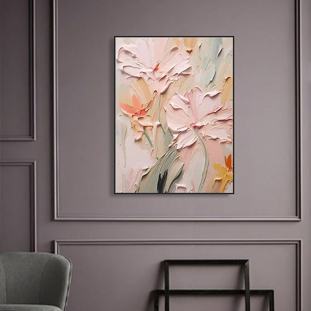 abstract floral wall decor modern interior design