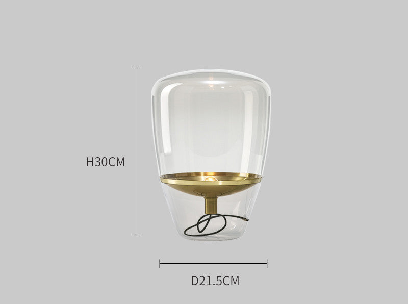 decorative glass bedside lamp for cozy bedroom lighting