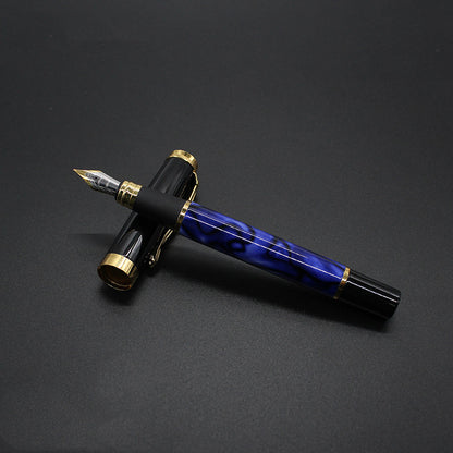 refillable metal pen displayed in minimalist workspace