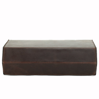 high end leather watch organizer case minimalist design