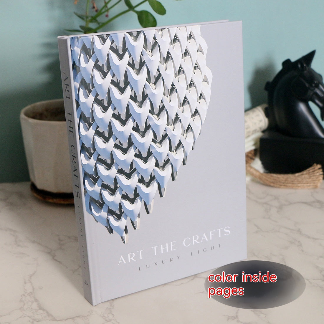 Decorative Hardcover Faux Book Stack – Reversible Luxury Decor