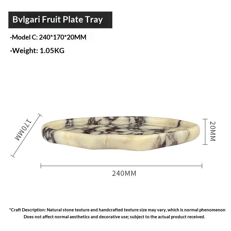 modern marble decor tray for living room table