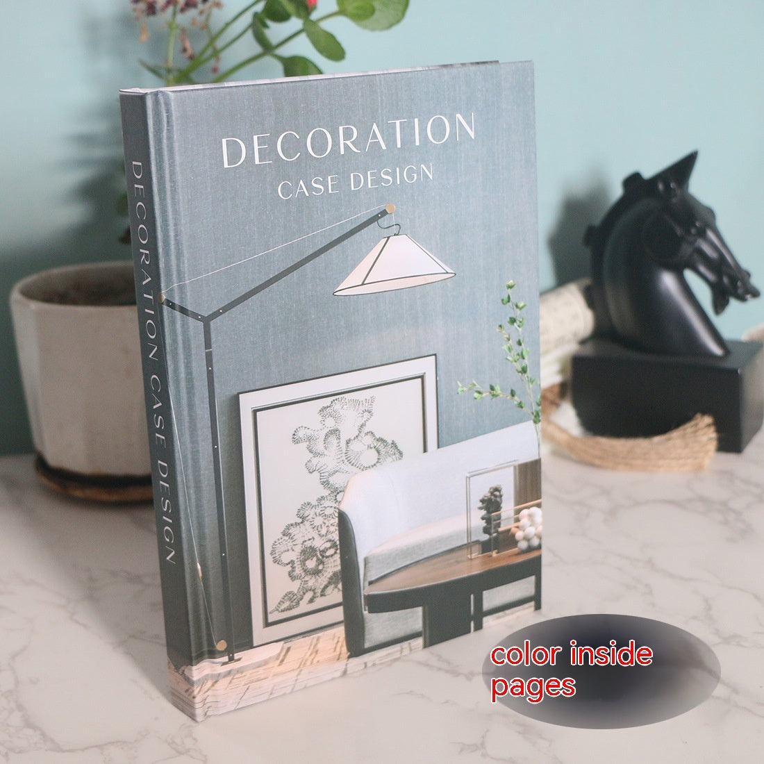 Decorative Hardcover Faux Book Stack – Reversible Luxury Decor
