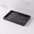Black White Gray Marble Tray Cosmetics Toiletries Storage Tray