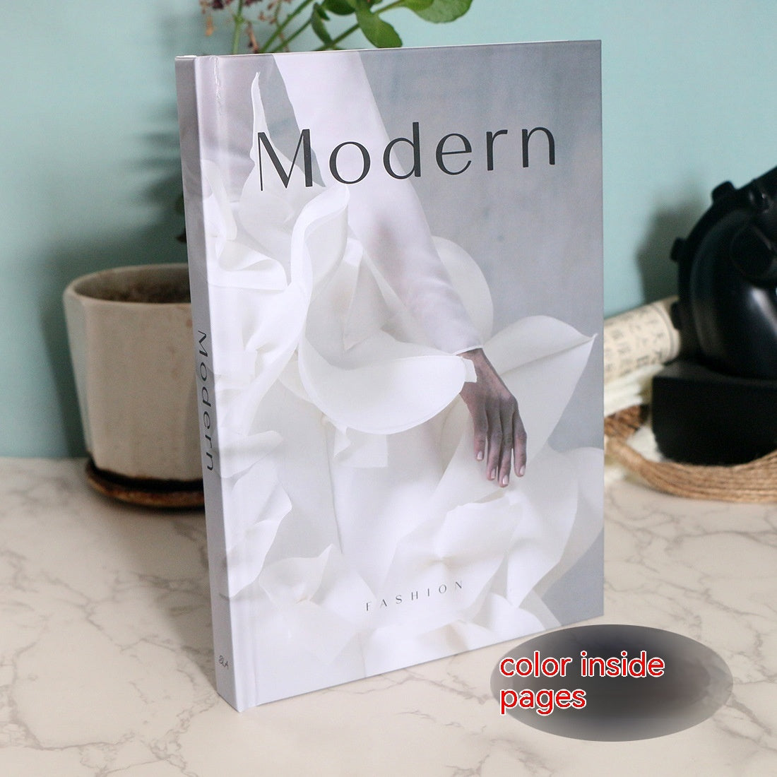 Decorative Hardcover Faux Book Stack – Reversible Luxury Decor