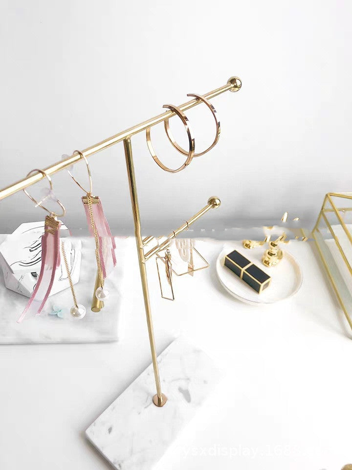 modern bedroom dresser jewelry display stand clean styling