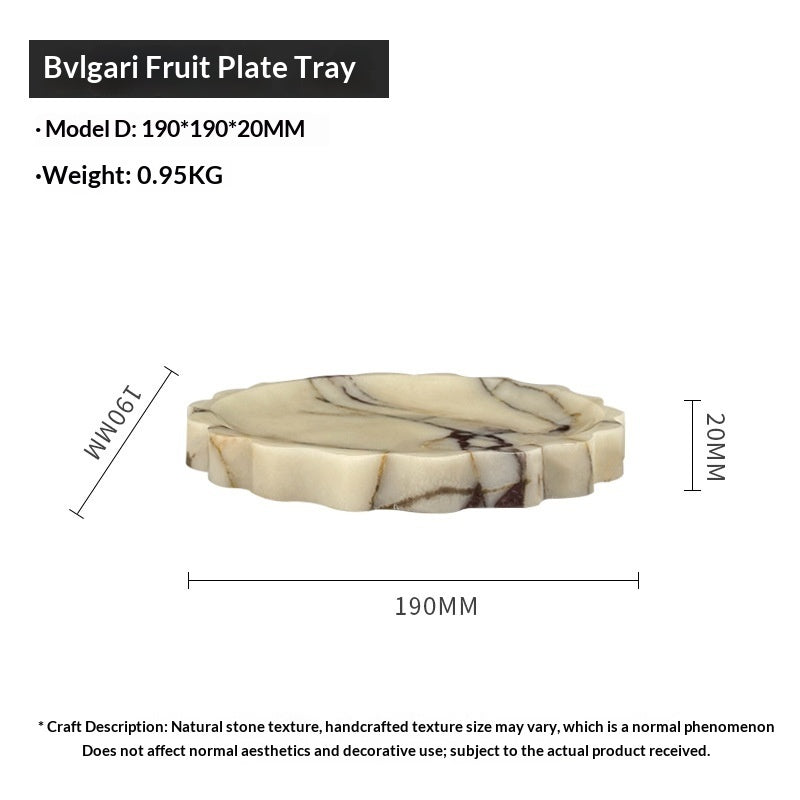 natural stone decorative tray minimalist interior