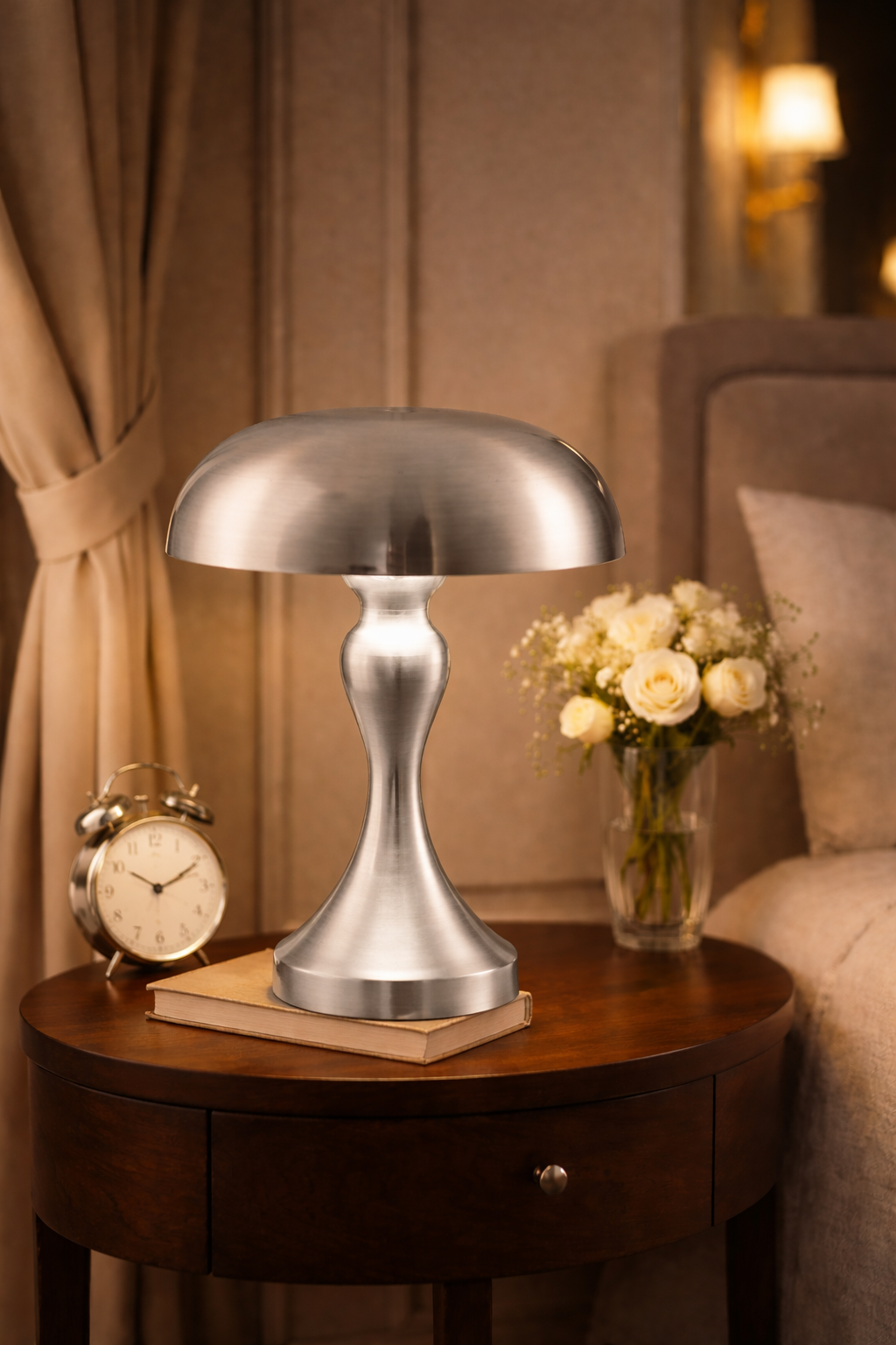 decorative ambient lighting lamp in luxury living room interior