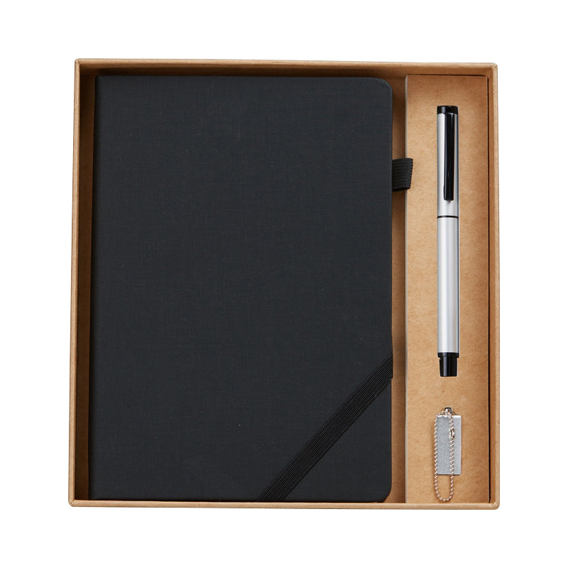 elegant writing notebook set with minimalist stationery styling