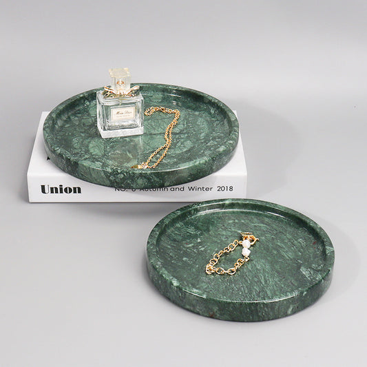 green marble decorative tray modern living room styling