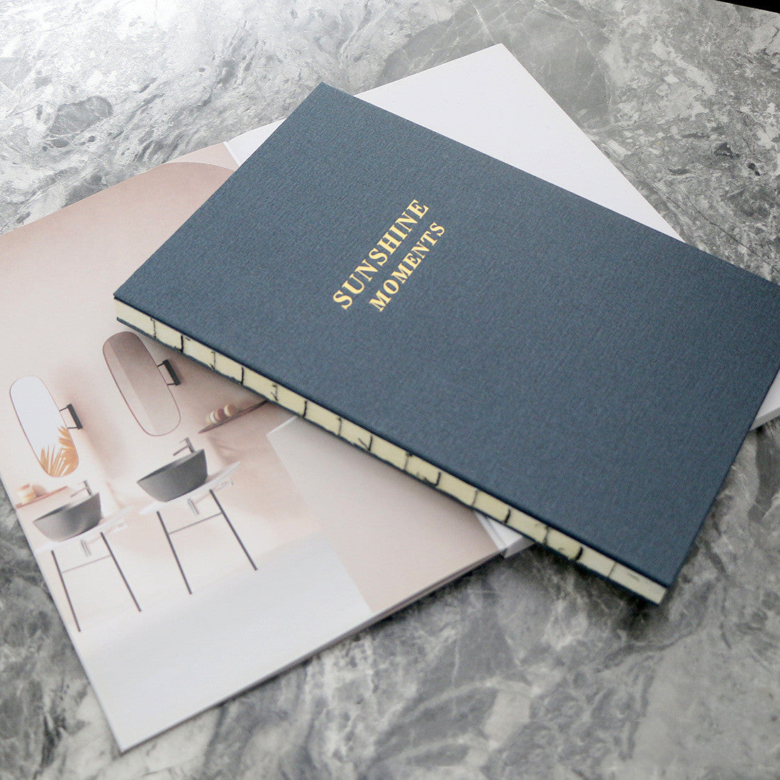 Decorative Hardcover Faux Book Stack – Reversible Luxury Decor