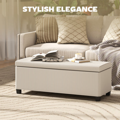 corduroy ottoman bench living room soft seating