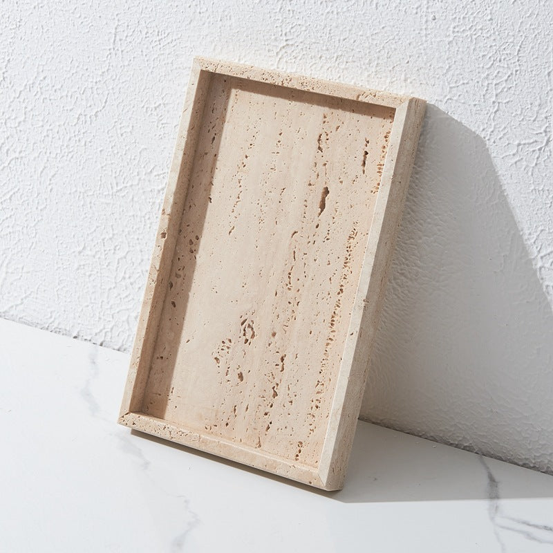 Black White Gray Marble Tray Cosmetics Toiletries Storage Tray