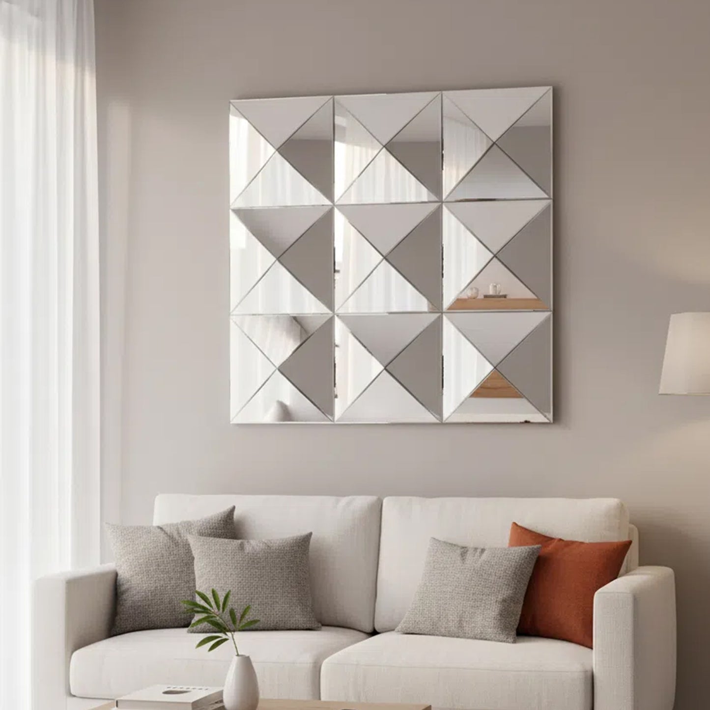 decorative 3d mirror for luxury home interior room styling