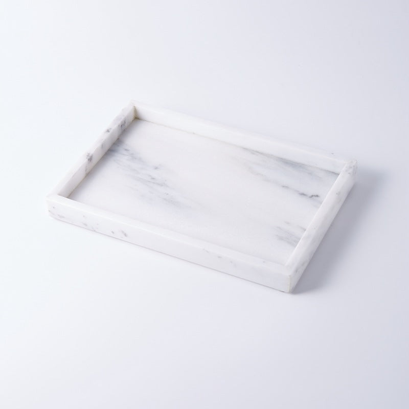Black White Gray Marble Tray Cosmetics Toiletries Storage Tray