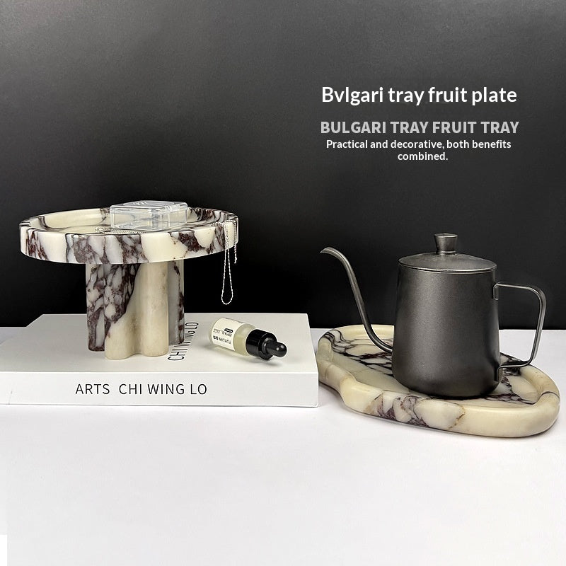 natural marble decorative tray modern home decor