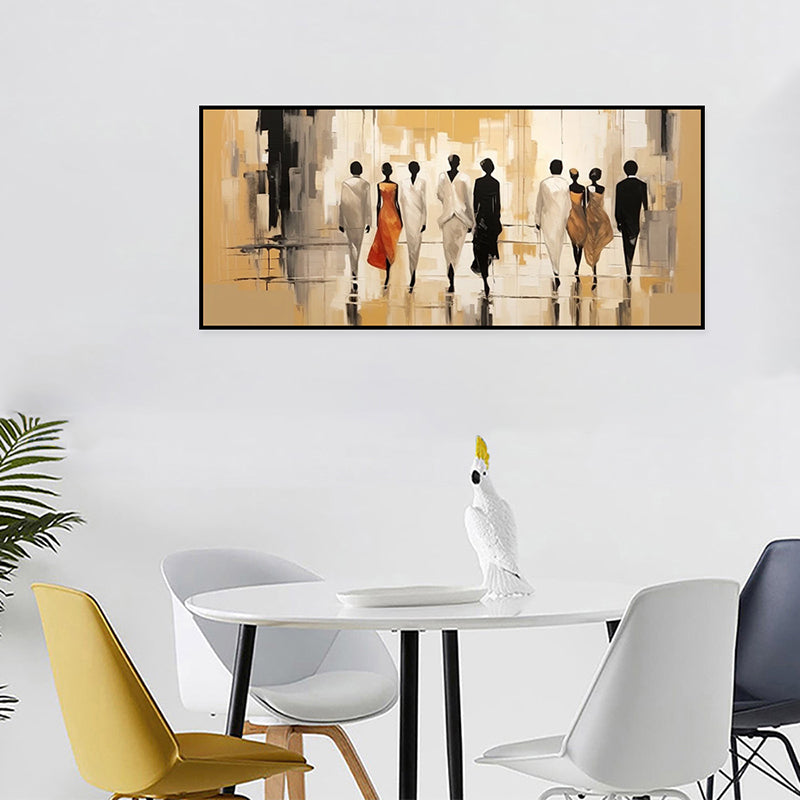 minimalist people landscape oil painting canvas artwork
