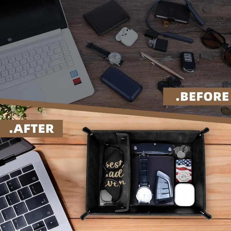 Leather Valet Tray