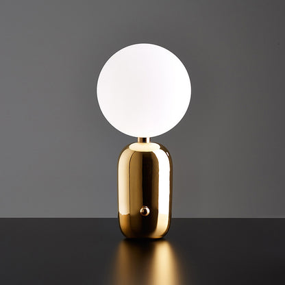 Nordic minimalist bedside table lamp with warm ambient light