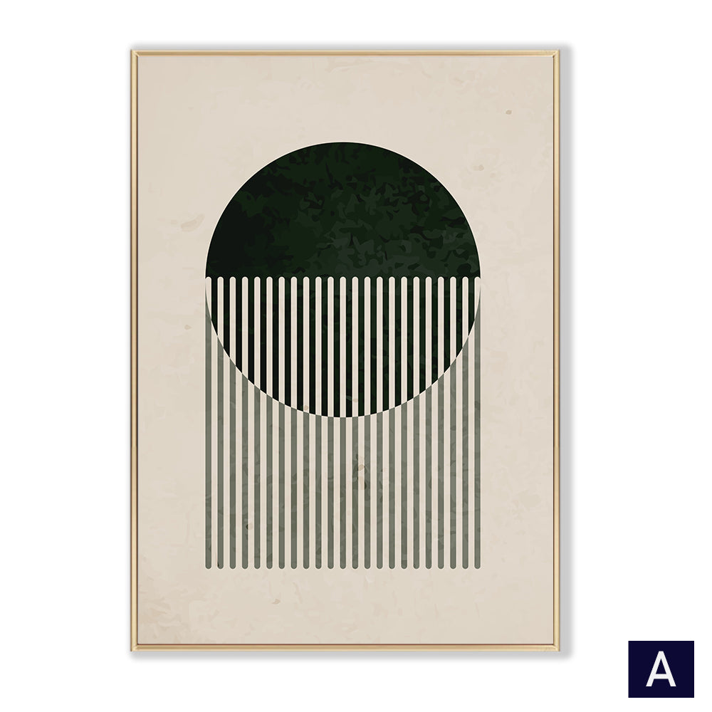 modern minimalist wall decor with geometric design artwork