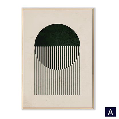 modern minimalist wall decor with geometric design artwork